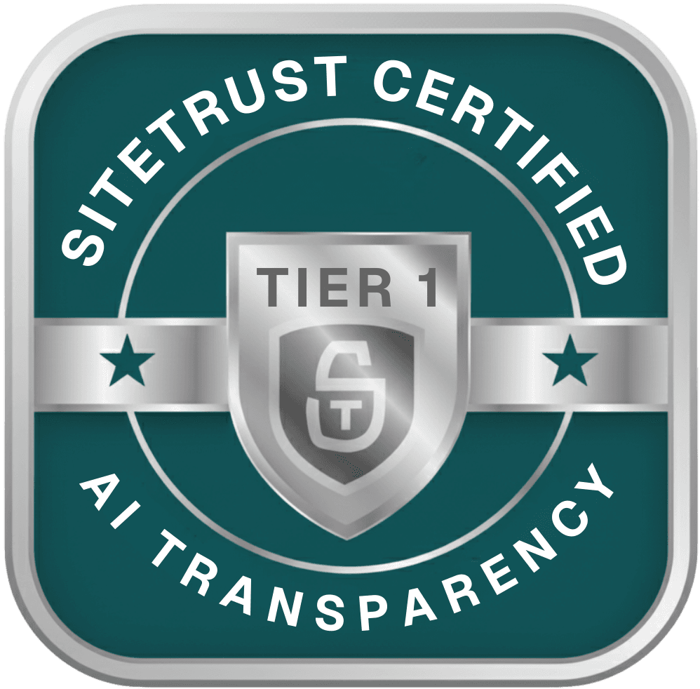 SiteTrust Tier 1 Certified badge (square)